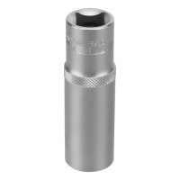 Головка торцевая удлиненная, 17 мм, шестигранная, CrV, под квадрат 1/2 Stels