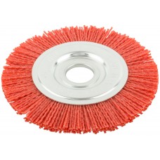 Корщетка-колесо нейлоновая, посадочный диаметр 22,2 мм, Профи 125 мм (38793)