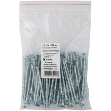 Шурупы оцинкованные, универсальные 4,5 х 70 100 шт Фасовка (20470-0)