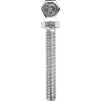 Болт M12 x 70 мм, кл. пр. 5.8, цинк, 5 кг, ГОСТ 7798-70 ЗУБР 303080-12-070