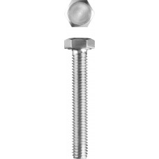 Болт M8 x 60 мм, кл. пр. 5.8, цинк, 3 шт, ГОСТ 7798-70 ЗУБР 303086-08-060