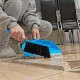 Набор: совок с кромкой 330 x 225 мм и щетка-сметка 285 мм, голубой, Home Palisad (933105)