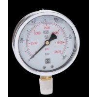 Манометр гидравлический; 1000 бар (14500 psi); 100 мм; М20х1,5, ТЕХРИМ, 819050-6