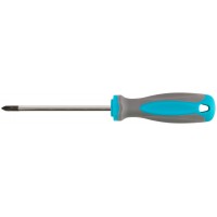 Отвертка, CrV сталь, прорезиненная ручка PH1 x 100 мм (53703М)