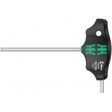 454 Hex-Plus HF Отвёртка с внешним шестигранником с Т-образной рукояткой с фиксацией, 4 x 100 мм, с дополнительным коротким рабочим концом (WE-023338)
