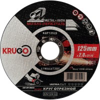 Диск отрезной по металлу KRUGO 125х2.0х22мм KQP12520
