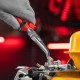 Длинногубцы изогнутые Nickel, 200 мм, никелированные, двухкомпонентные рукоятки Matrix (17424)