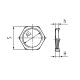 Гайка латунная Г3-М40 (Fortisflex) (88241)