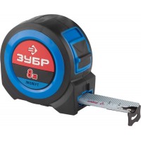 Рулетка 8 м ? 27 мм со сверх широким полотном Профессионал ЗУБР 34059-08-27