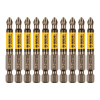 Бита PH2х60, сталь S2, цилиндр., 10 шт. Е 6,3 Denzel (11642)