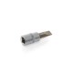 RUNTEC RT-H14SSL7 Головка торцевая со вставкой RUNTEC CrV, 1/4, SL7 (RT-H14SSL7)