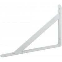 Уголок-кронштейн усиленный белый 300х200 мм (66087)