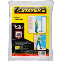 Пленка защитная укрывочная 4 м, 12,5 м, 12 мкм STAYER 1225-15-12