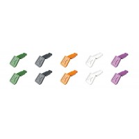 Клипса цветная Clip, 5 цветов Микс 2, 10 шт, для маркировки инструмента ColorCode KN-006110CV02