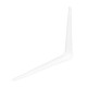 Кронштейн угловой с ребром, 200х250 мм, белый Сибртех (93953)