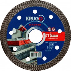 Диск алмазный ультратонкий, Х-тип KRUGO MASTER 115х1,2х22,2х10 mm 81021150228