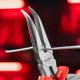 Длинногубцы изогнутые Nickel, 180 мм, никелированные, двухкомпонентные рукоятки Matrix (17422)