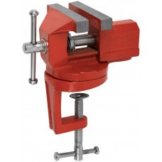Тиски настольные облегченные поворотные 75 мм ( 1,25 кг ) (59427)