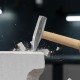 Молоток слесарный, 200 г, квадратный боек, деревянная рукоятка Россия