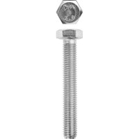 Болт M12 x 80 мм, кл. пр. 5.8, цинк, 5 кг, ГОСТ 7798-70 ЗУБР 303080-12-080