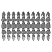 Бита двухсторонняя, PH2-PH2 х 45 мм, сталь S2, 10 шт. Denzel (11673)