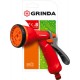 Поливочный пистолет P-8, 8 режимов, курок сзади, пластиковый GRINDA 8-427370_z02