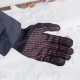 Перчатки трикотажные, акрил, ПВХ гель, Протектор, черны, оверлок Сибртех (68661)