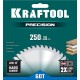 Пильный диск по дереву Precision, 250 х 30 мм, 60Т KRAFTOOL 36952-250-30