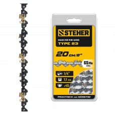 STEHER тип 23, 20 см, шаг 1/4?, паз 1.1 мм, 45 звеньев, цепь (75323-20)