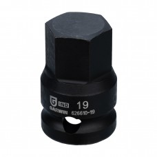Головка торцевая ударная HEX 19 мм, 1/2