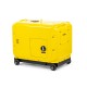 Генератор диз. CHAMPION DG6501ES+ATS (5/5,5кВт 8,9лс 16л 12V 160кг эл.стартер,колеса,счетчик,кожух) (DG6501ES)
