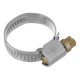 Хомуты металлические, Стандартное болтовое крепление 16-27 мм, 100 штук в упаковке, ширина 9 мм Сибртех (47558)