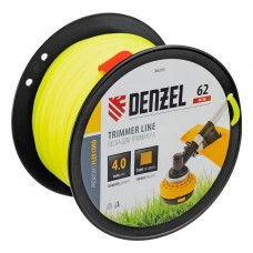 Леска для триммера квадрат, 4,0мм х 62м, на DIN катушке FLEX CORD Denzel (96295)