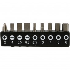 Набор бит 1/4 25 мм на держателе SL, PH, HEX, GARWIN PRO, 632502