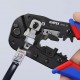 Пресс-клещи для штекеров RJ 45 3-в-1, кол-во гнёзд: 1, 8-пин 8P8C, резка и зачистка кабеля, 190 мм (KN-975113)