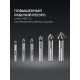 KRAFTOOL EXTREME Со5-А, 6 шт (6.3, 8.3, 10.4, 12.4, 16.5, 20.5 мм), Z3, 90°, сталь M35, U-образная спираль, набор зенковок (29734-H6)