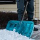 Лопата для уборки снега поликарбонат, 460х400х1400 мм, алюминиевый черенок, LUXE Palisad (61690)