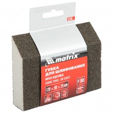 Губка для шлифования, 120 х 90 х 25 мм, трапеция, мягкая, P 100 Matrix (75730)