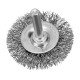 Набор щеток для дрели, 1 Плоская 50мм, 2 Чашки 25-50мм, шпилька, нерж. вит. проволока Denzel (74491)