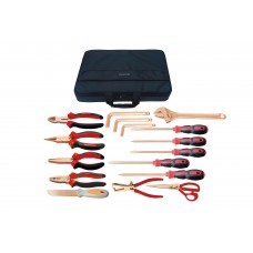 Набор взрывобезопасного инструмента (18 предметов) BeCu No.AA08-18, HORTZ