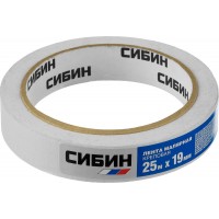 Лента малярная креповая 19 мм х 25 м СИБИН 12111-19_z01