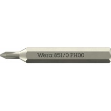 851/0 Micro Phillips Бита крестовая, PH 00 x 30 мм, хвостовик шестигранный 5/32 C4.0 (4 мм) (WE-058120)