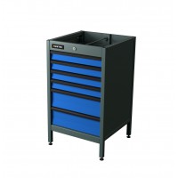 Тумба с 6-ю ящиками синий RUNTEC TS6-7016-5005