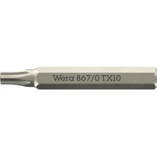 867/0 Micro TORX бита, TX 10 x 30 мм, хвостовик шестигранный 5/32
