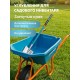 GRINDA GP-21, ударопрочный пластиковый кузов, 110 л, 180 кг, одноколесная, пневматическое колесо, тачка садовая PROLine (422408)
