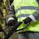 Перчатки трикотажные, ПВХ-покрытие Точка, 10 класс, черные (67855)