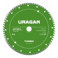 Диск алмазный отрезной сегментированный TURBO URAGAN 230 мм 36706-230  
