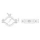 Хомут трубный с гайкой 3/8, цинк, 10 шт ЗУБР 37850-15-19  