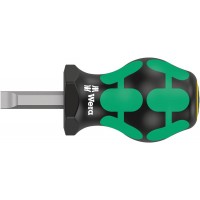 Отвёртка короткая шлицевая 1.2 x 8.0 x 25 мм SL Stubby серия 335 Wera WE-008844
