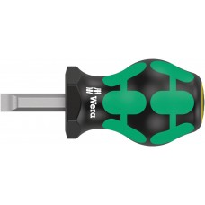 Отвёртка короткая шлицевая 1.2 x 8.0 x 25 мм SL Stubby серия 335 Wera WE-008844
